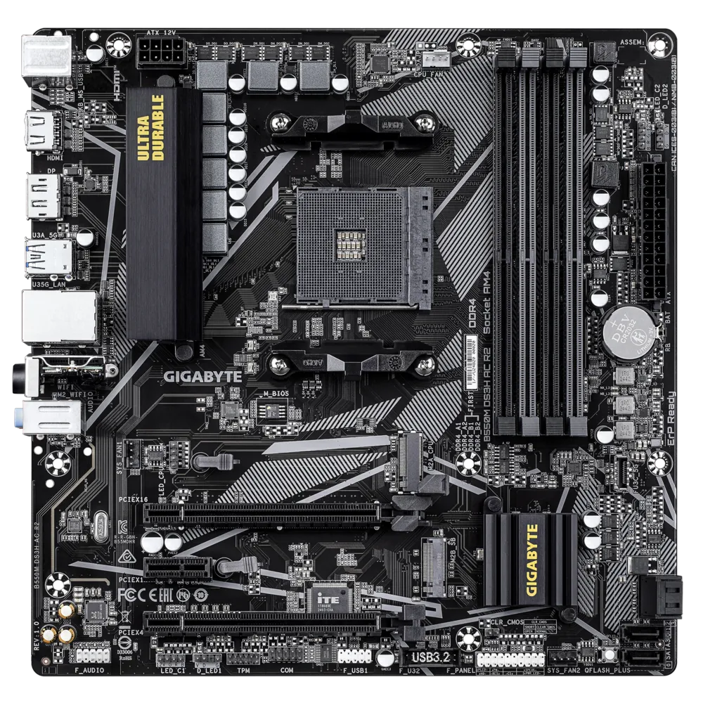 Gigabyte B550M DS3H AC R2 Motherboard 2