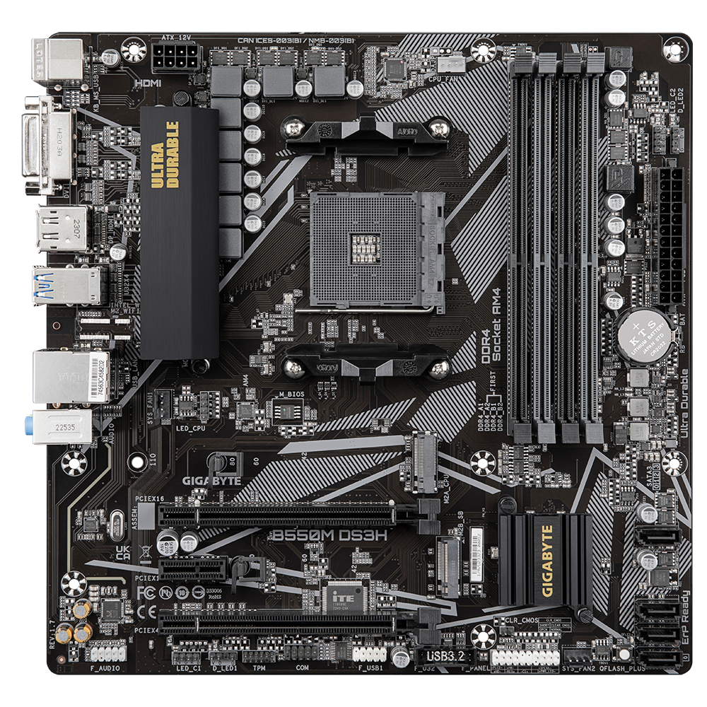 Gigabyte B550M DS3H Motherboard 4