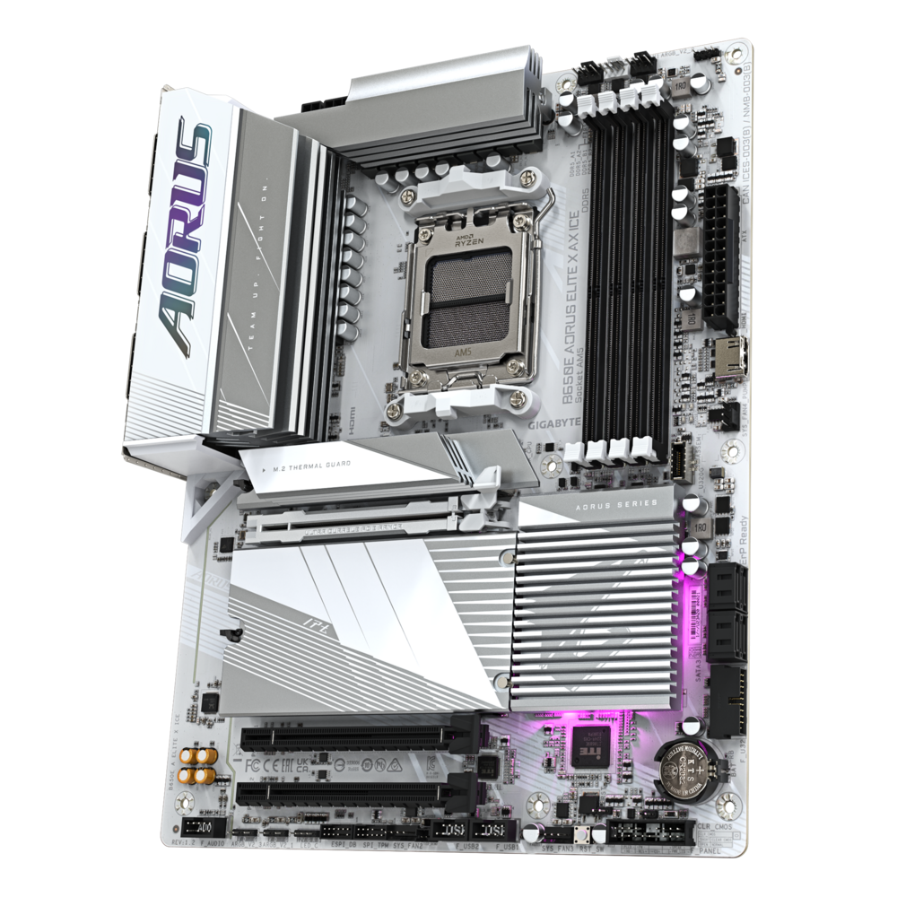 Gigabyte B650E AORUS ELITE X AX ICE Motherboard 2