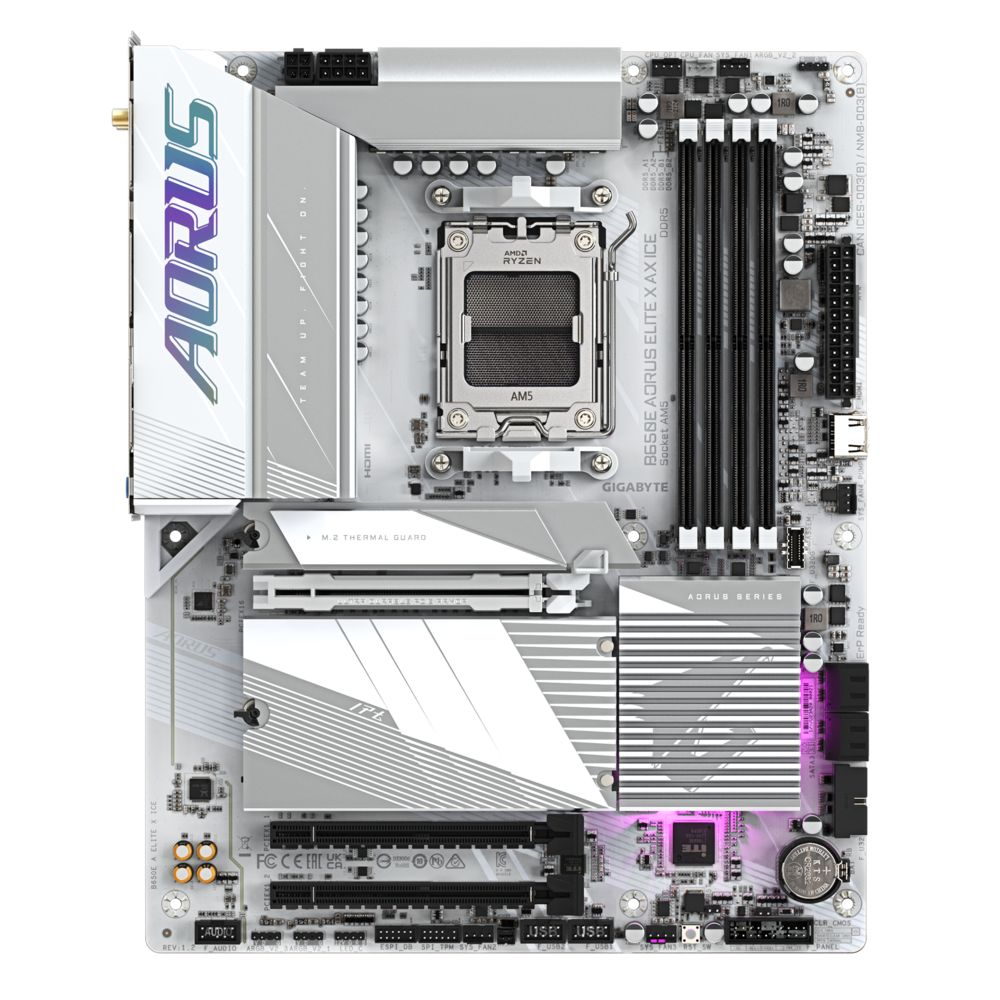 Gigabyte B650E AORUS ELITE X AX ICE Motherboard 4