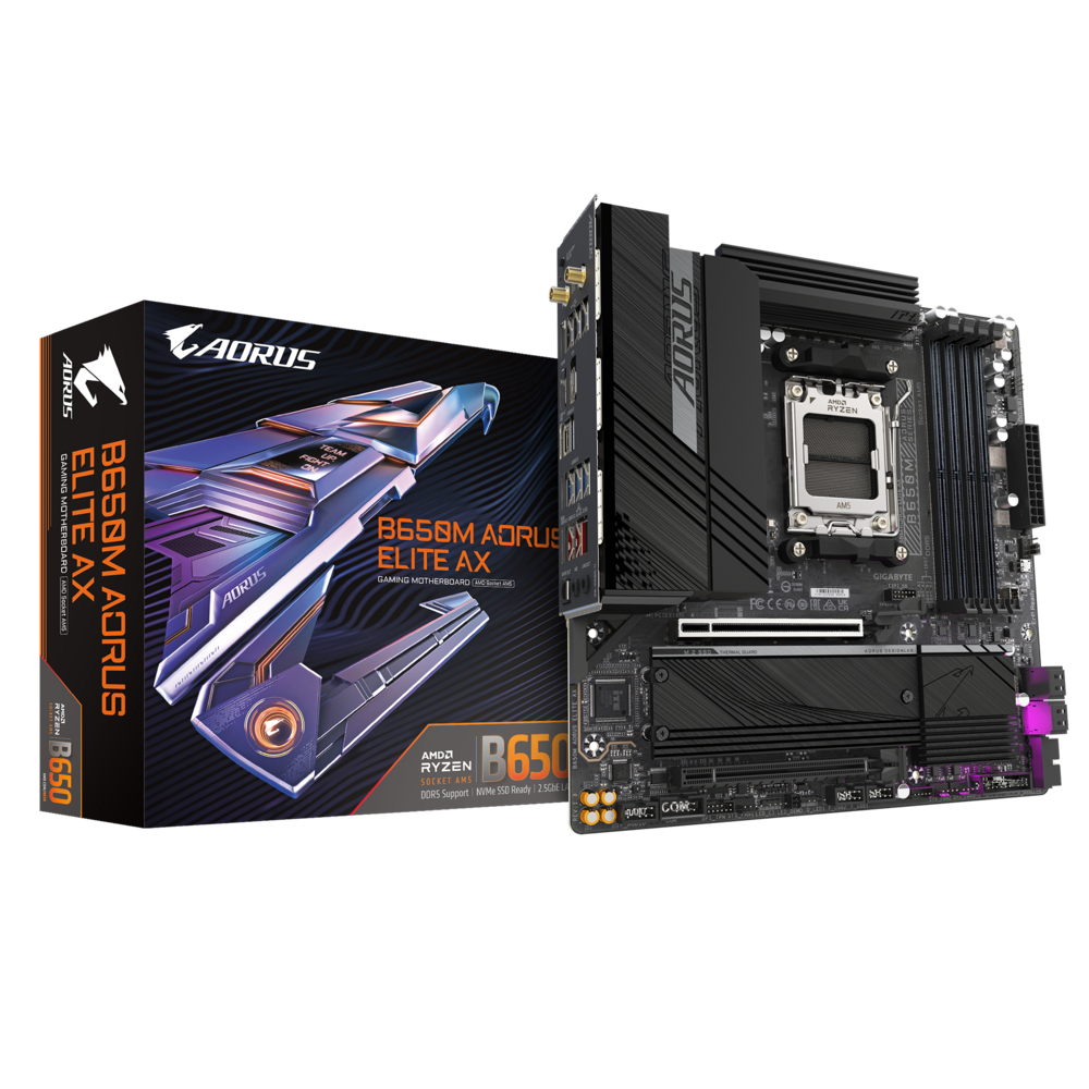 Gigabyte B650M AORUS ELITE AX Motherboard 1