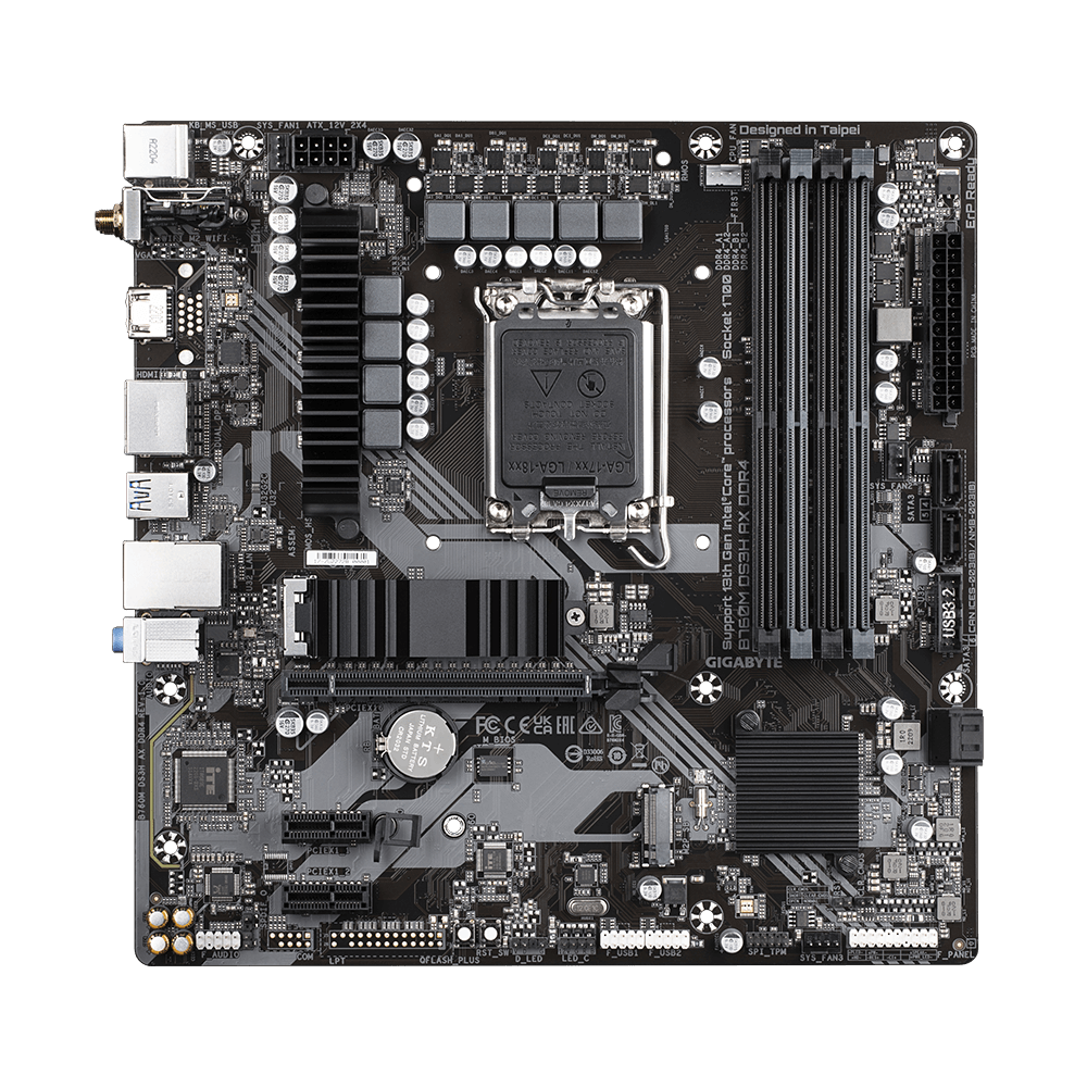 Gigabyte B760M DS3H AX DDR4 Motherboard 4