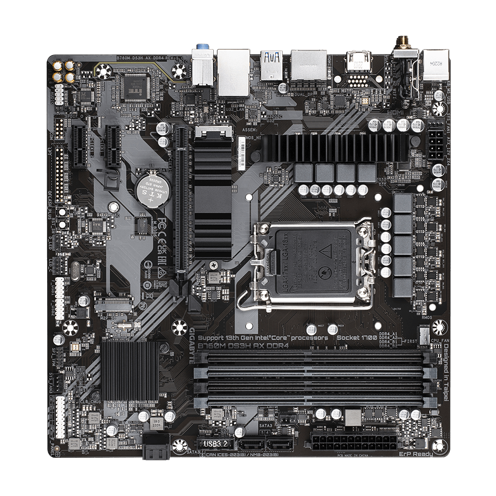Gigabyte B760M DS3H AX DDR4 Motherboard 5
