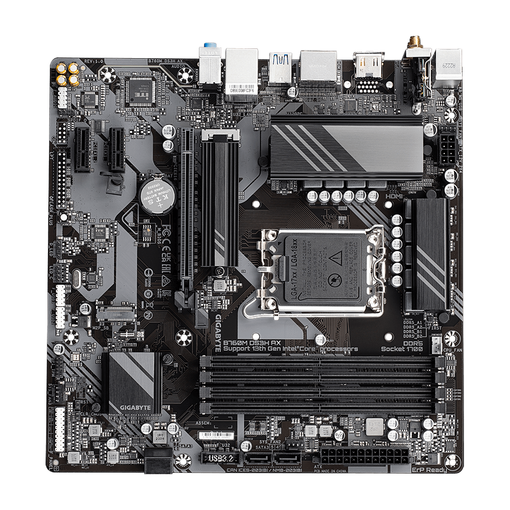 Gigabyte B760M DS3H AX Motherboard 4