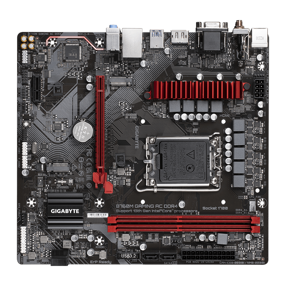 Gigabyte B760M GAMING AC DDR4 Motherboard 2