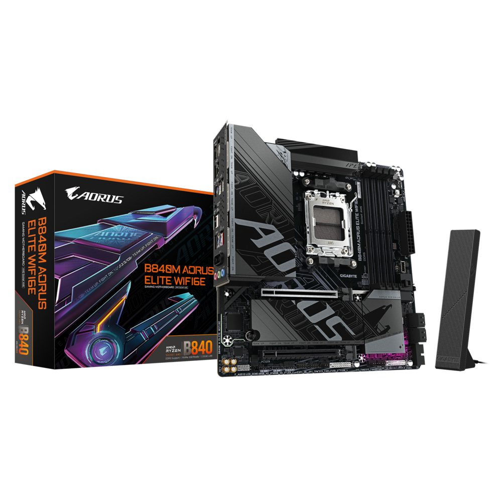 Gigabyte B840M AORUS ELITE WIFI6E Motherboard