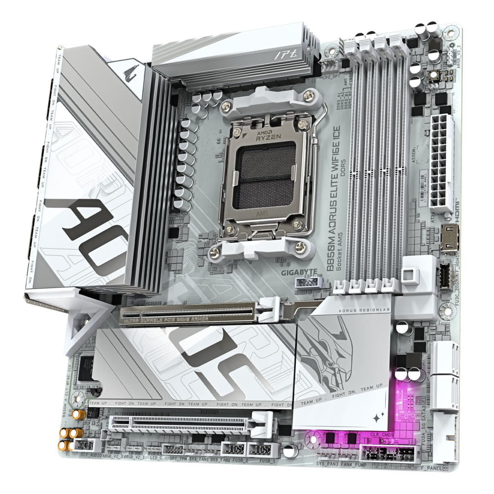 Gigabyte B850M AORUS ELITE WIFI6E ICE Motherboard 2