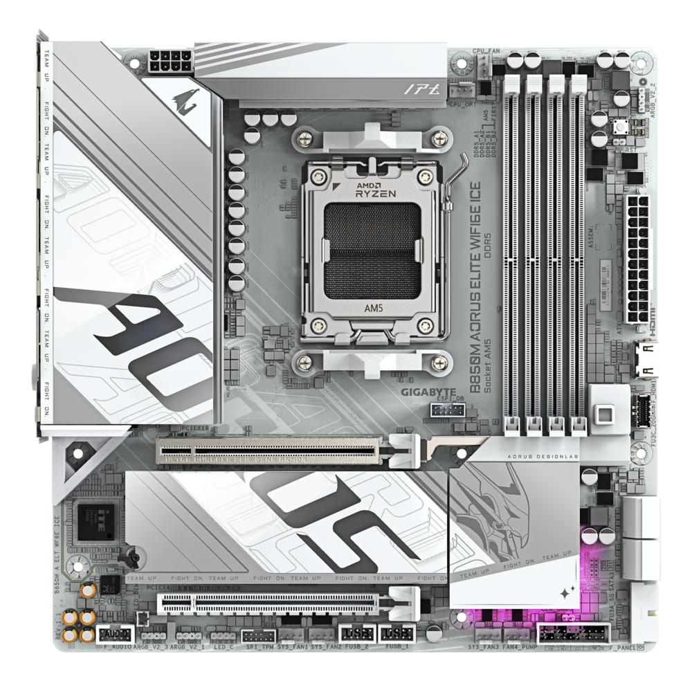 Gigabyte B850M AORUS ELITE WIFI6E ICE Motherboard 5
