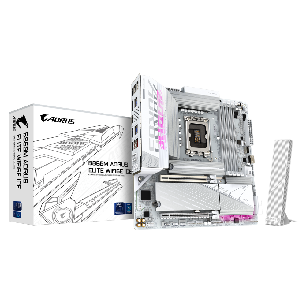 Gigabyte B860M AORUS ELITE WIFI6E ICE Motherboard