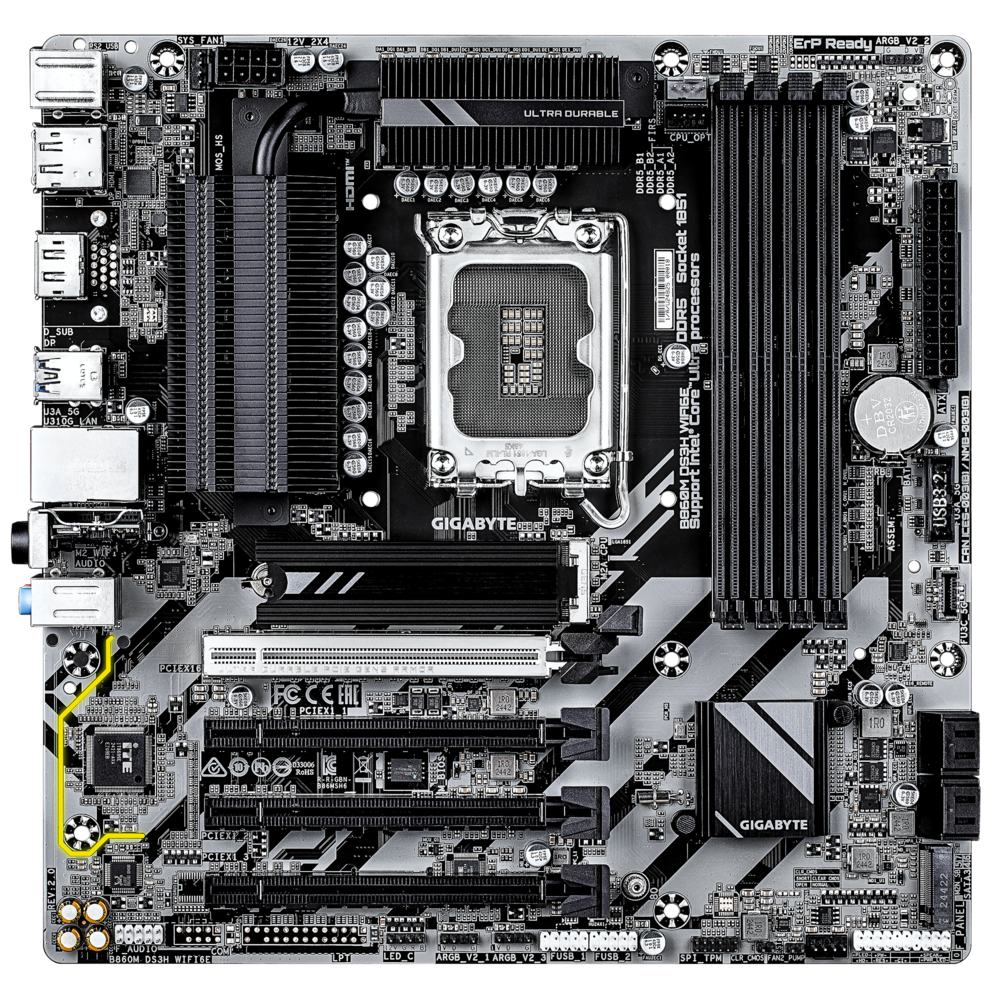 Gigabyte B860M DS3H WIFI6E Motherboard 3