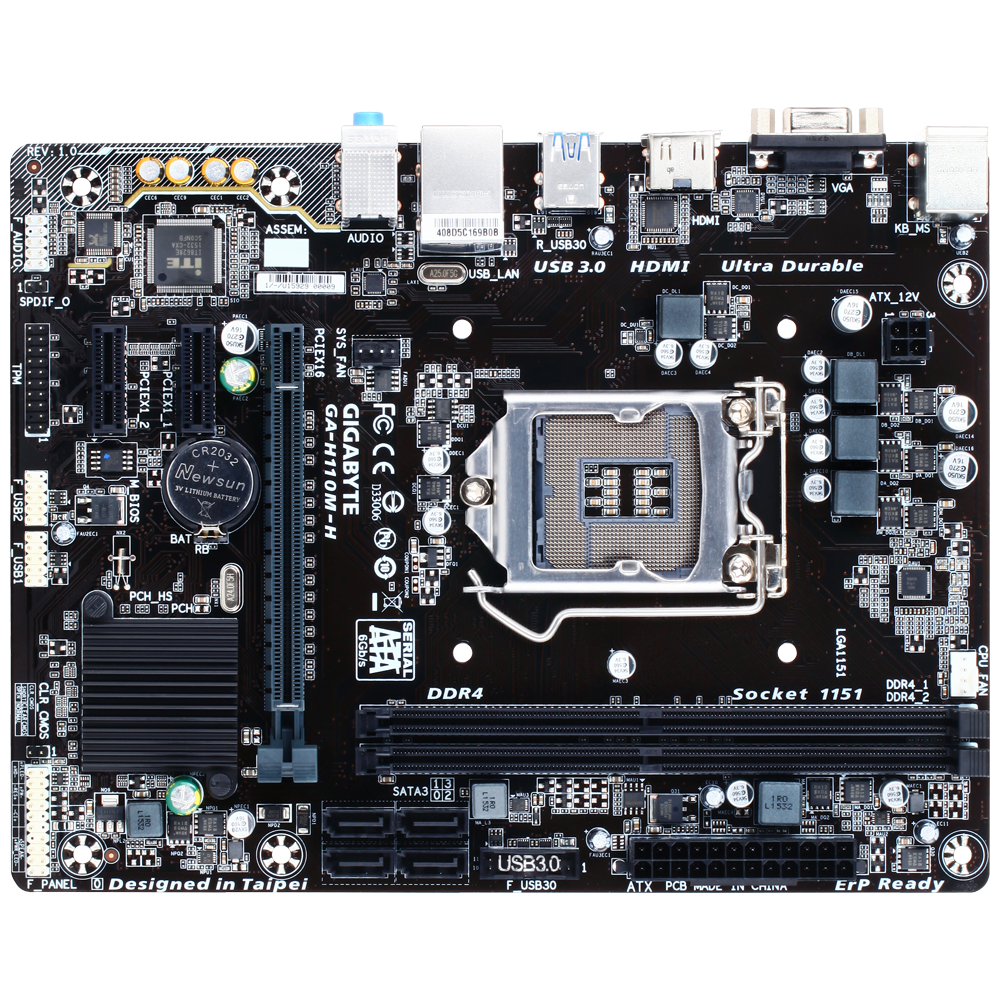 Gigabyte GA-H110M-H Motherboard 3