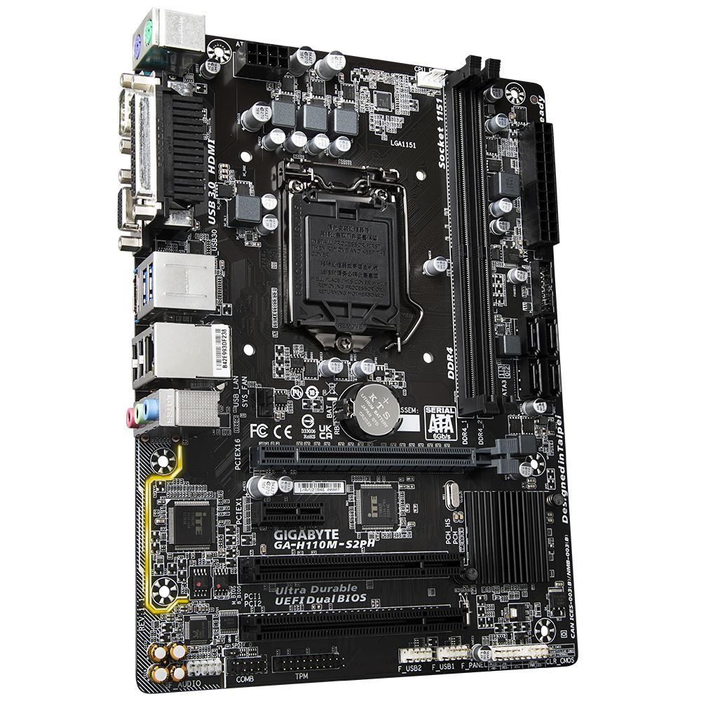 Gigabyte GA-H110M-S2PH Motherboard 3