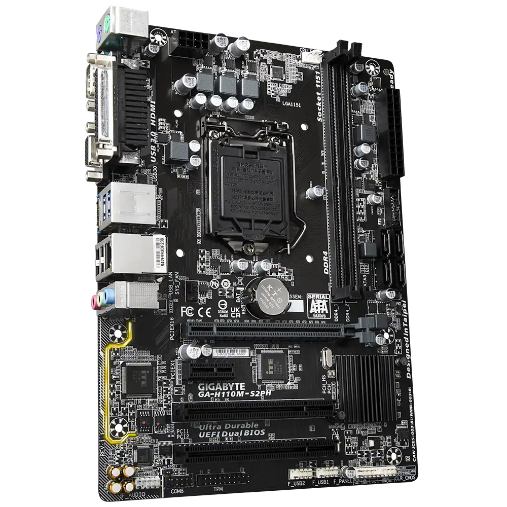 Gigabyte GA-H110M-S2PH Motherboard 3