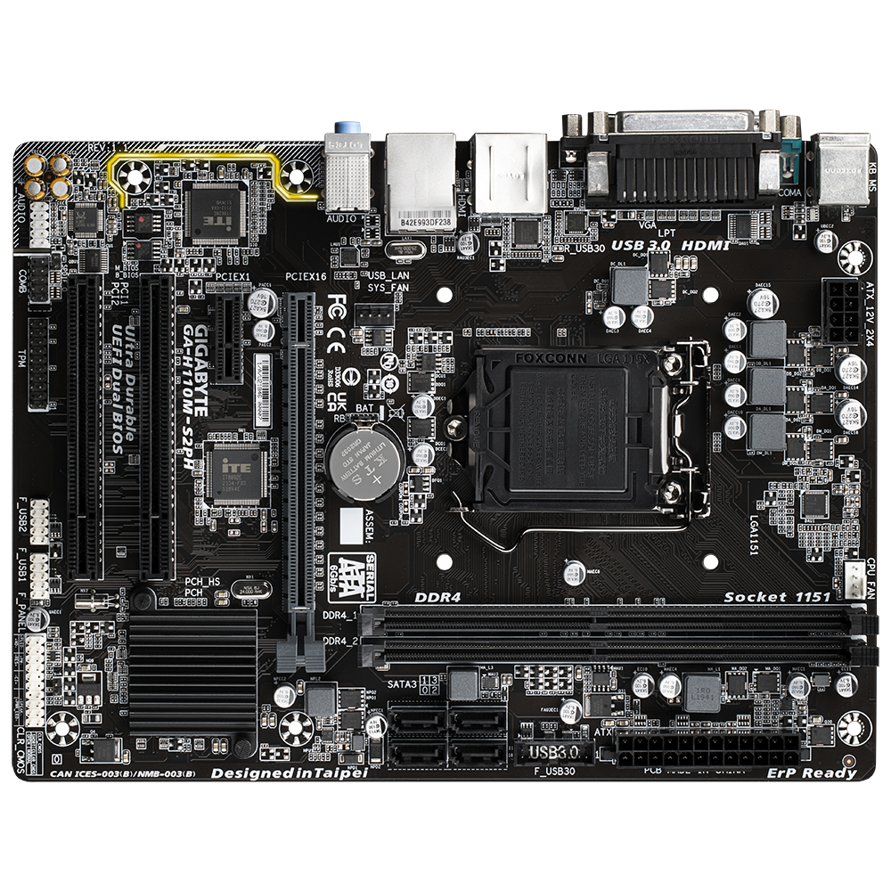 Gigabyte GA-H110M-S2PH Motherboard 4