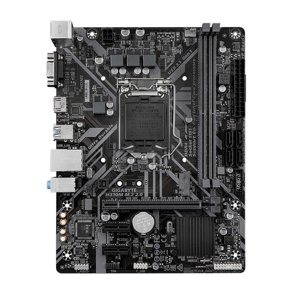 Gigabyte H310M M.2 2.0 Motherboard 2