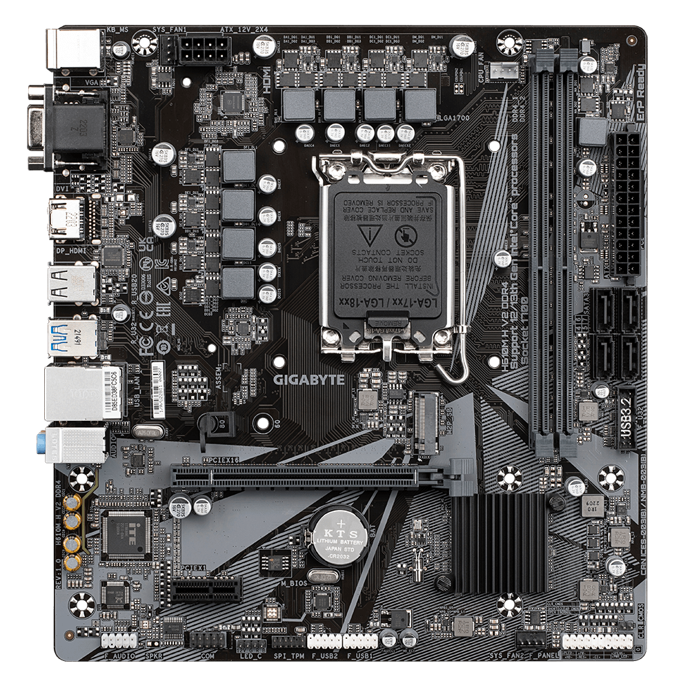 Gigabyte H610M H V2 DDR4 Motherboard 3