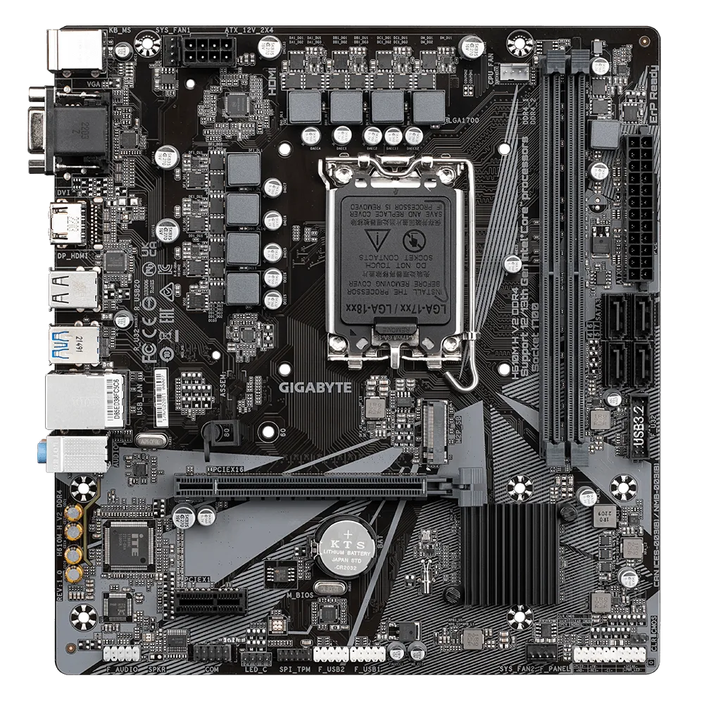 Gigabyte H610M H V2 DDR4 Motherboard 5
