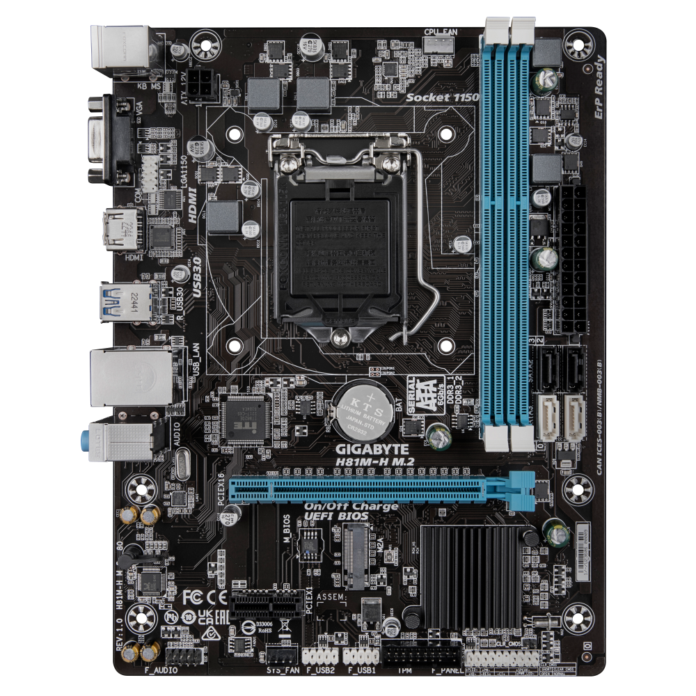 Gigabyte H81M-H M.2 Motherboard 2