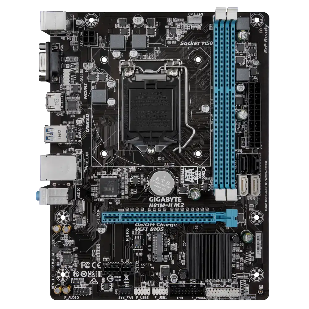 Gigabyte H81M-H M.2 Motherboard 2