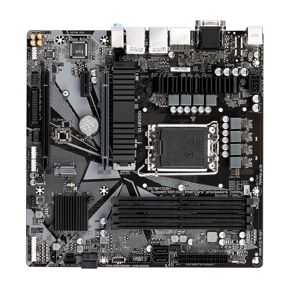 Gigabyte Q670M D3H Motherboard 4