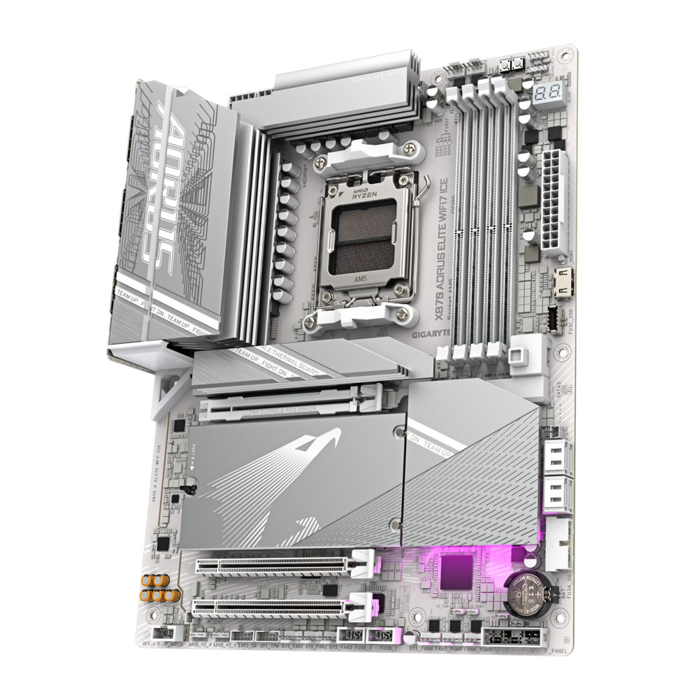 Gigabyte X870 AORUS ELITE WIFI7 ICE Motherboard 2