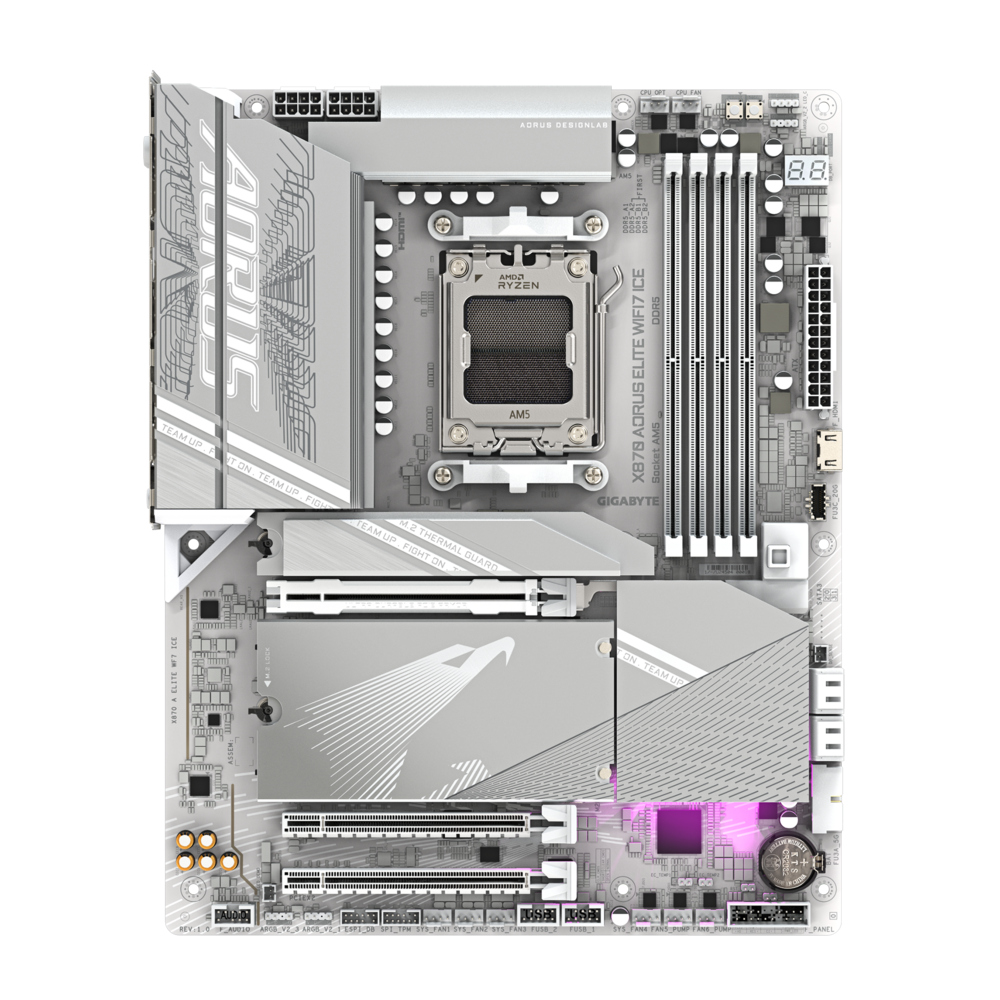 Gigabyte X870 AORUS ELITE WIFI7 ICE Motherboard 4