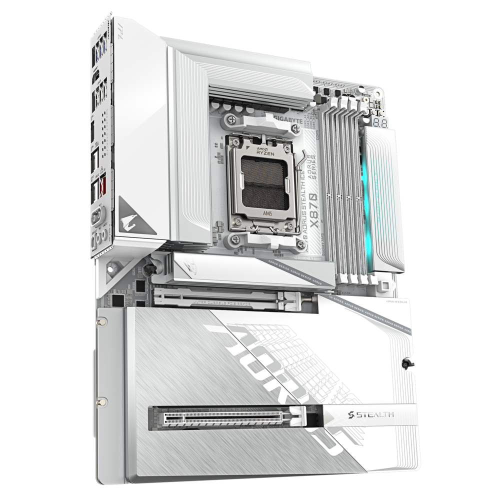 Gigabyte X870 AORUS STEALTH ICE Motherboard 2
