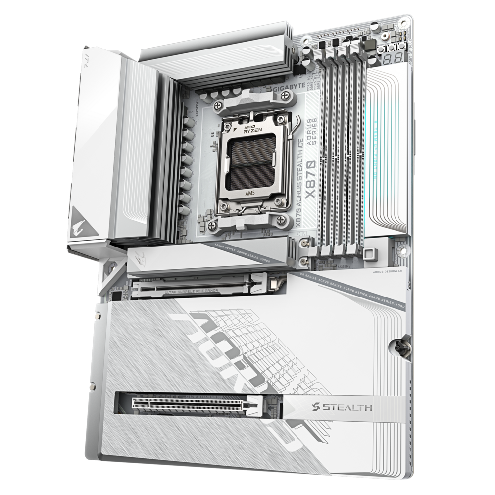 Gigabyte X870 AORUS STEALTH ICE Motherboard 3