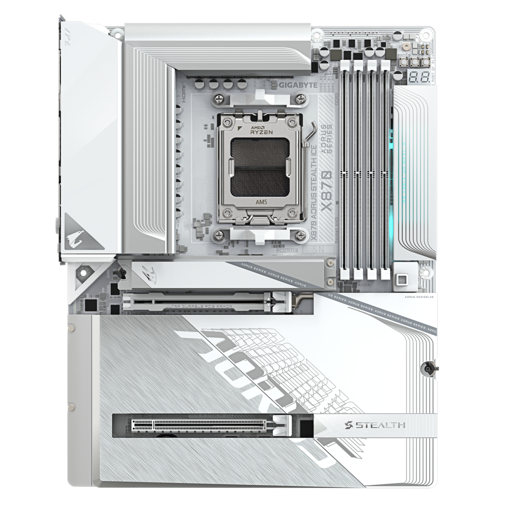 Gigabyte X870 AORUS STEALTH ICE Motherboard 4