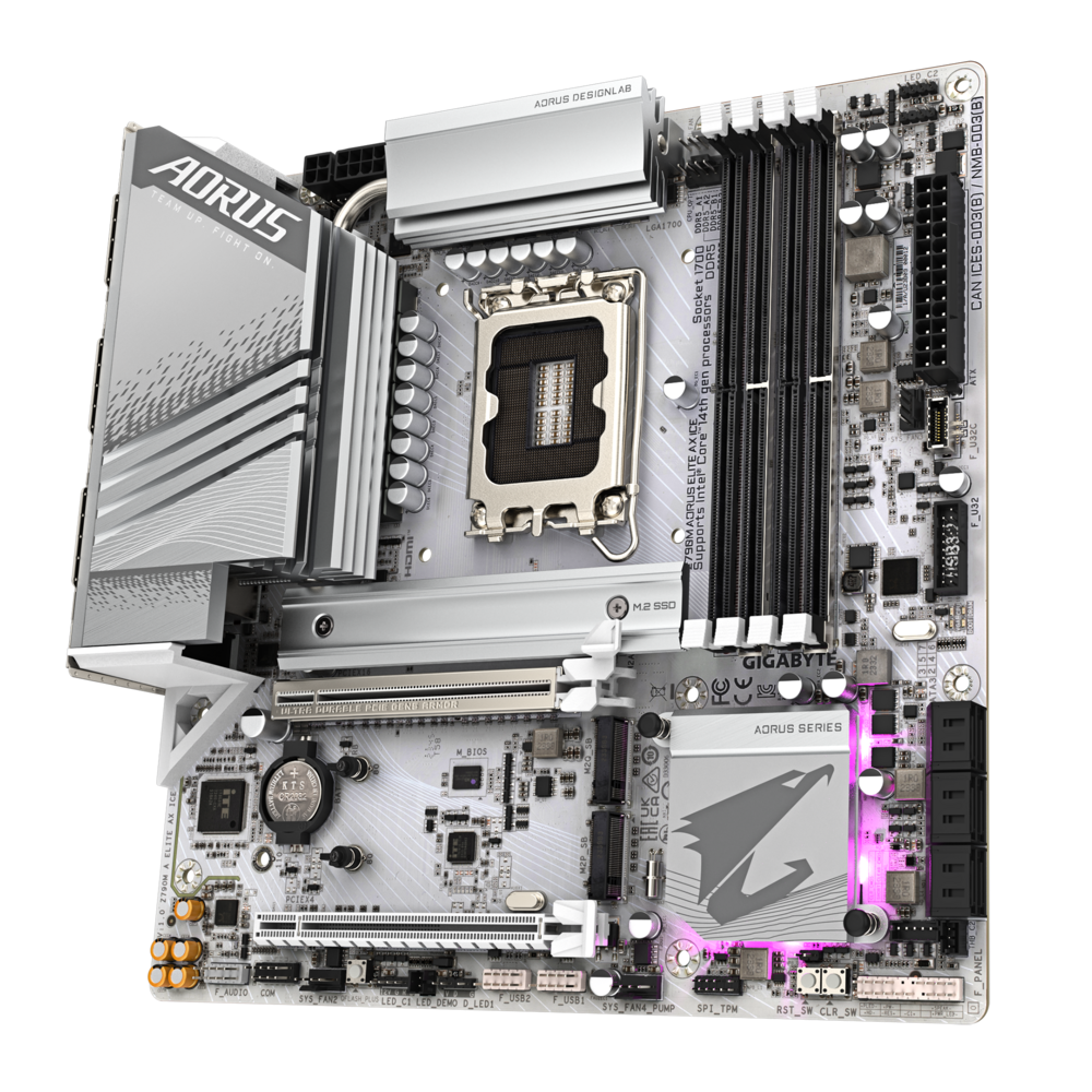 Gigabyte Z790M AORUS ELITE AX ICE Motherboard 2