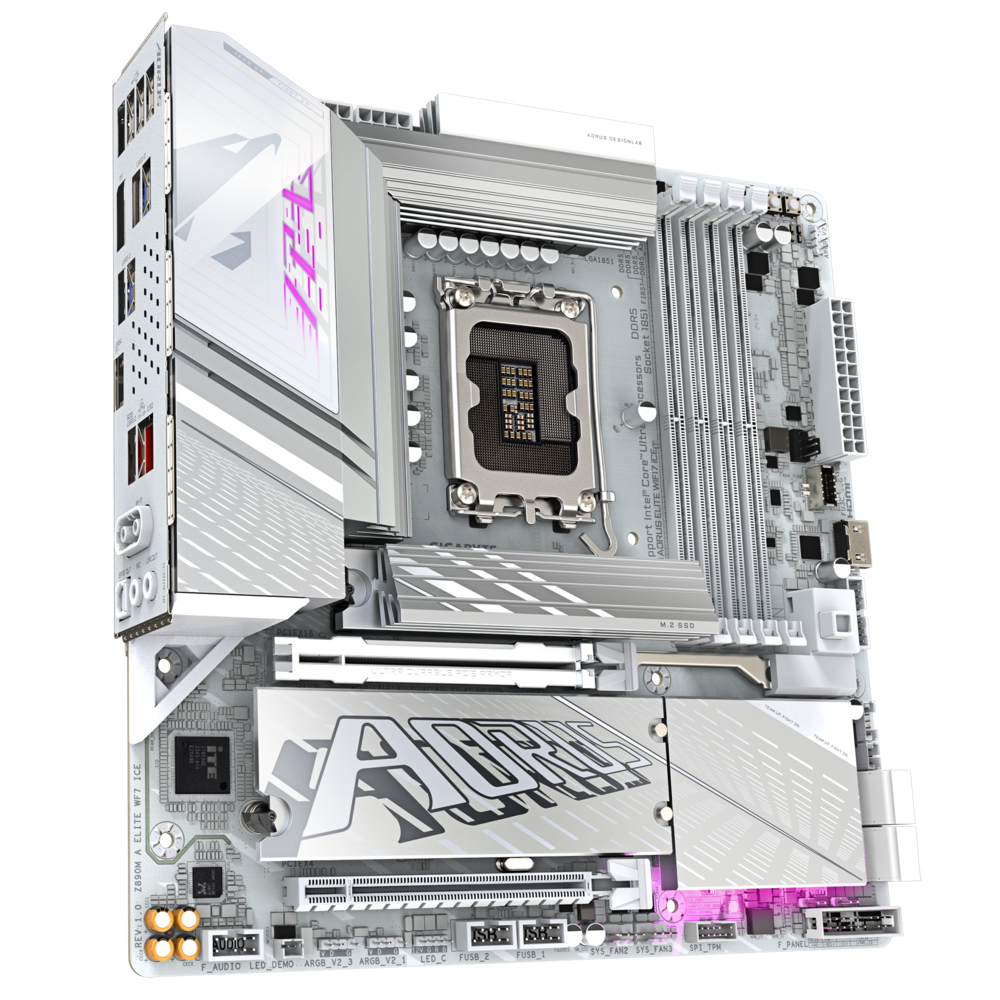 Gigabyte Z890M AORUS ELITE WIFI7 ICE Motherboard 2