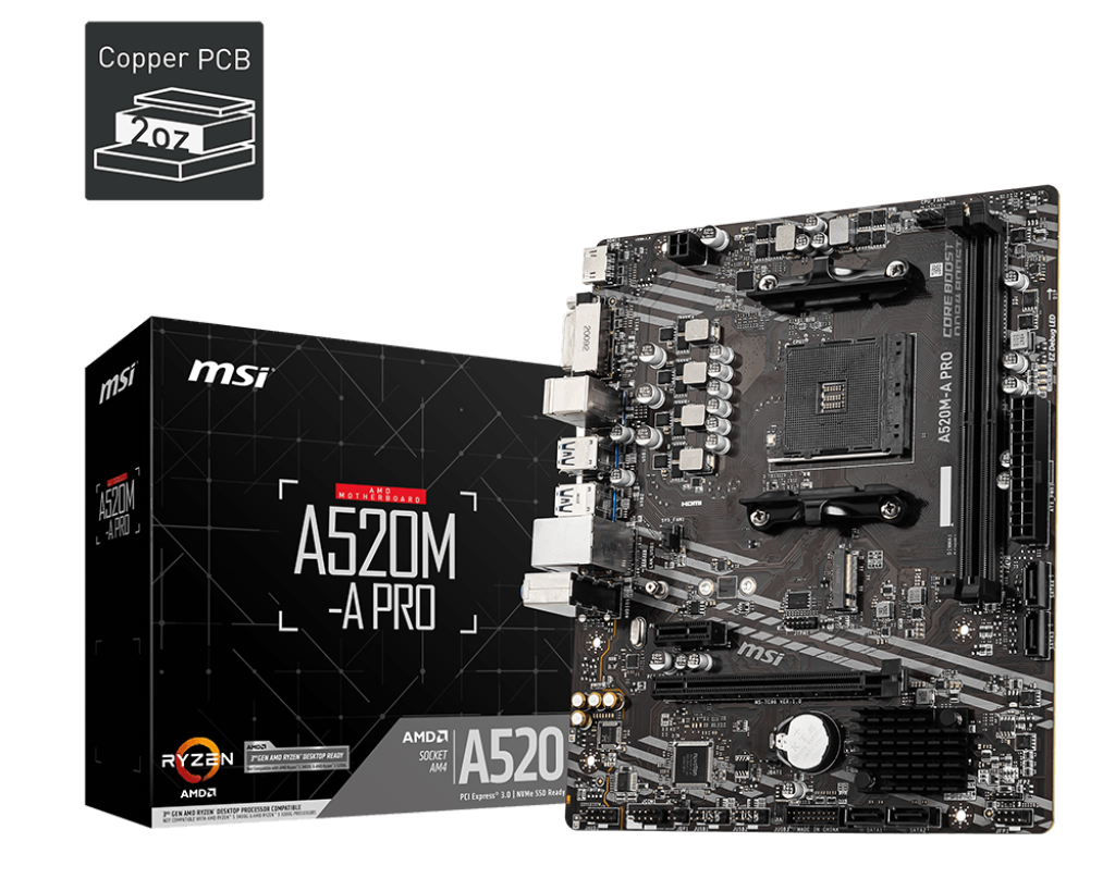 MSI A520M-A PRO Motherboard