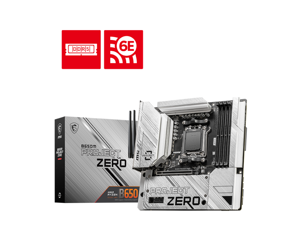 MSI B650M PROJECT ZERO Motherboard