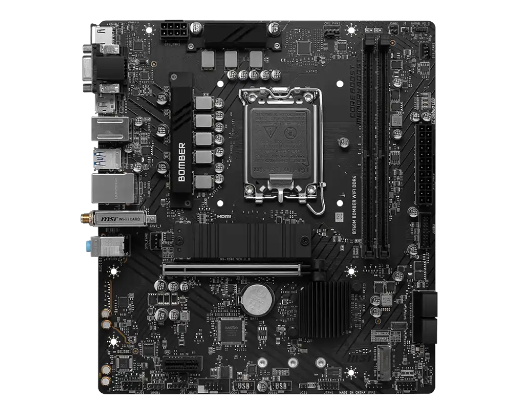 MSI B760M BOMBER WIFI DDR4 Motherboard