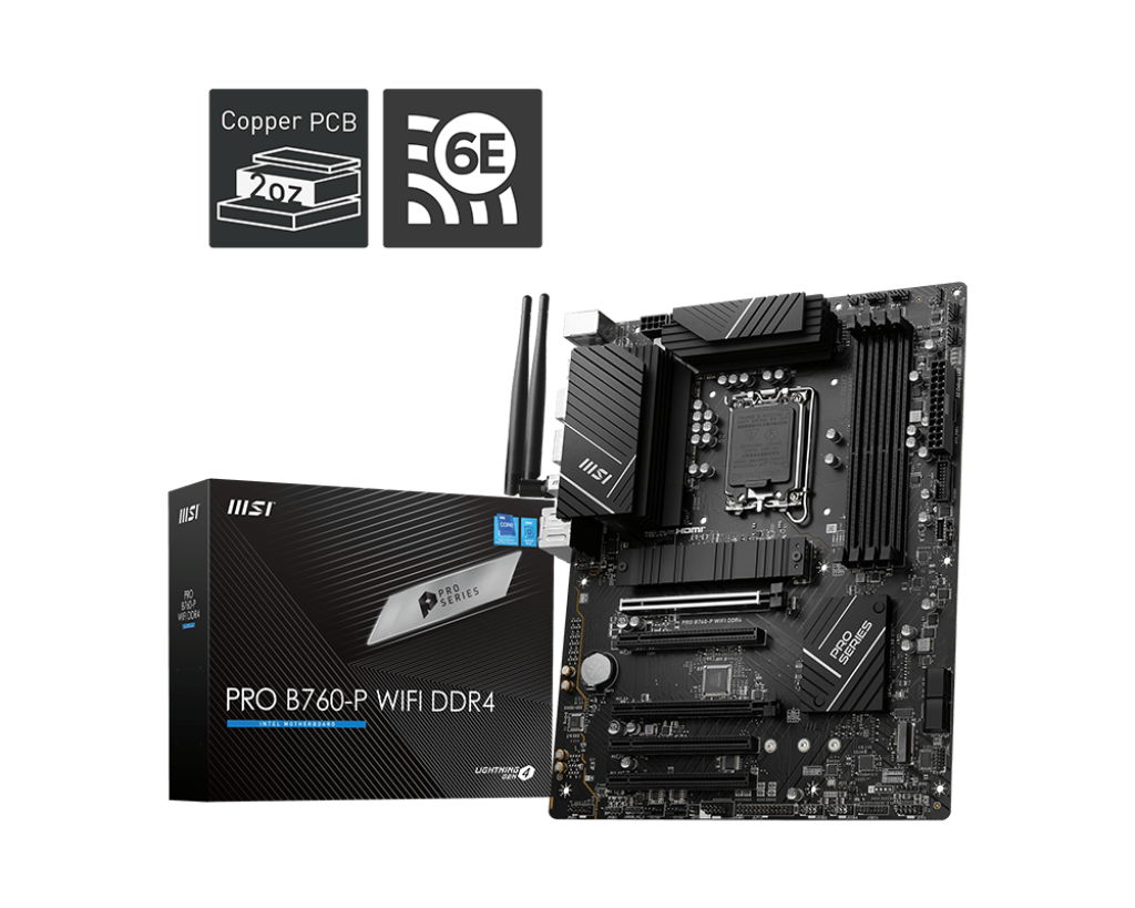 MSI PRO B760-P WIFI DDR4 Motherboard