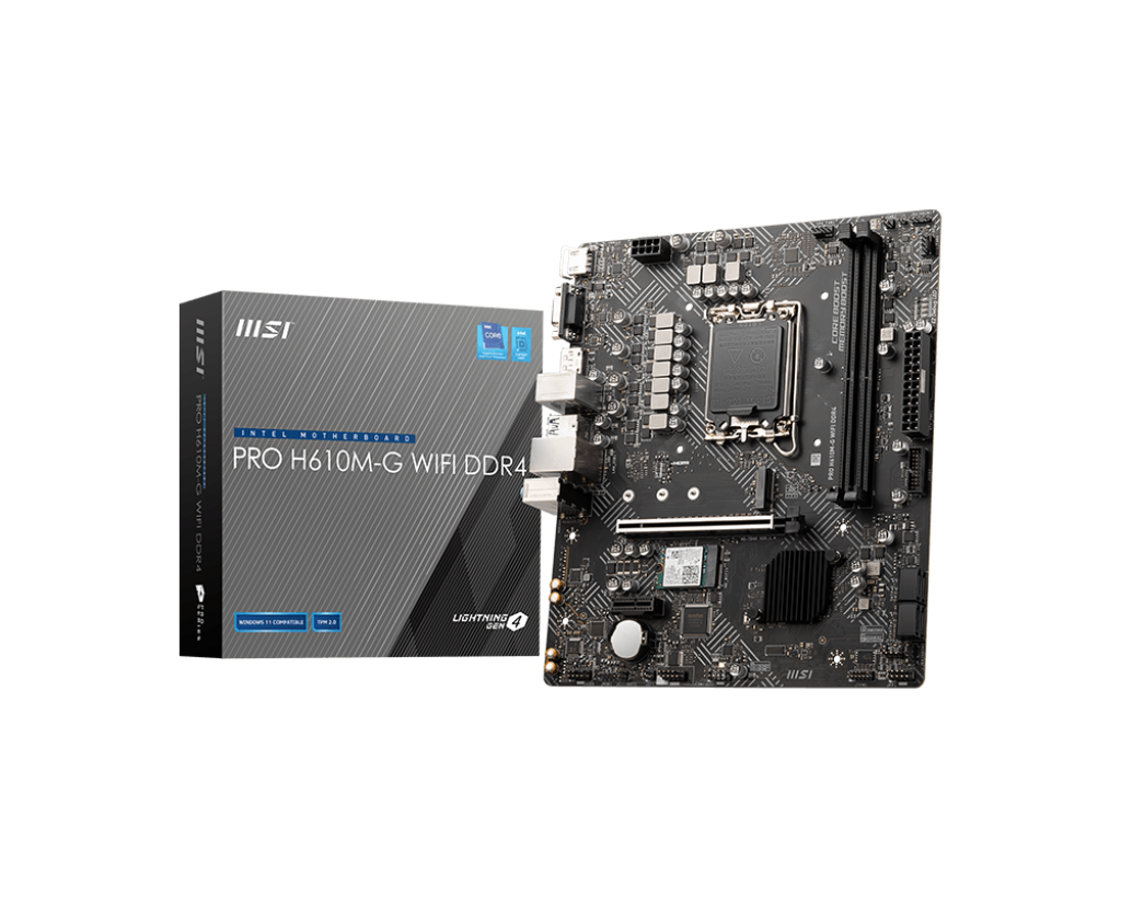 MSI PRO H610M-G DDR4 Motherboard