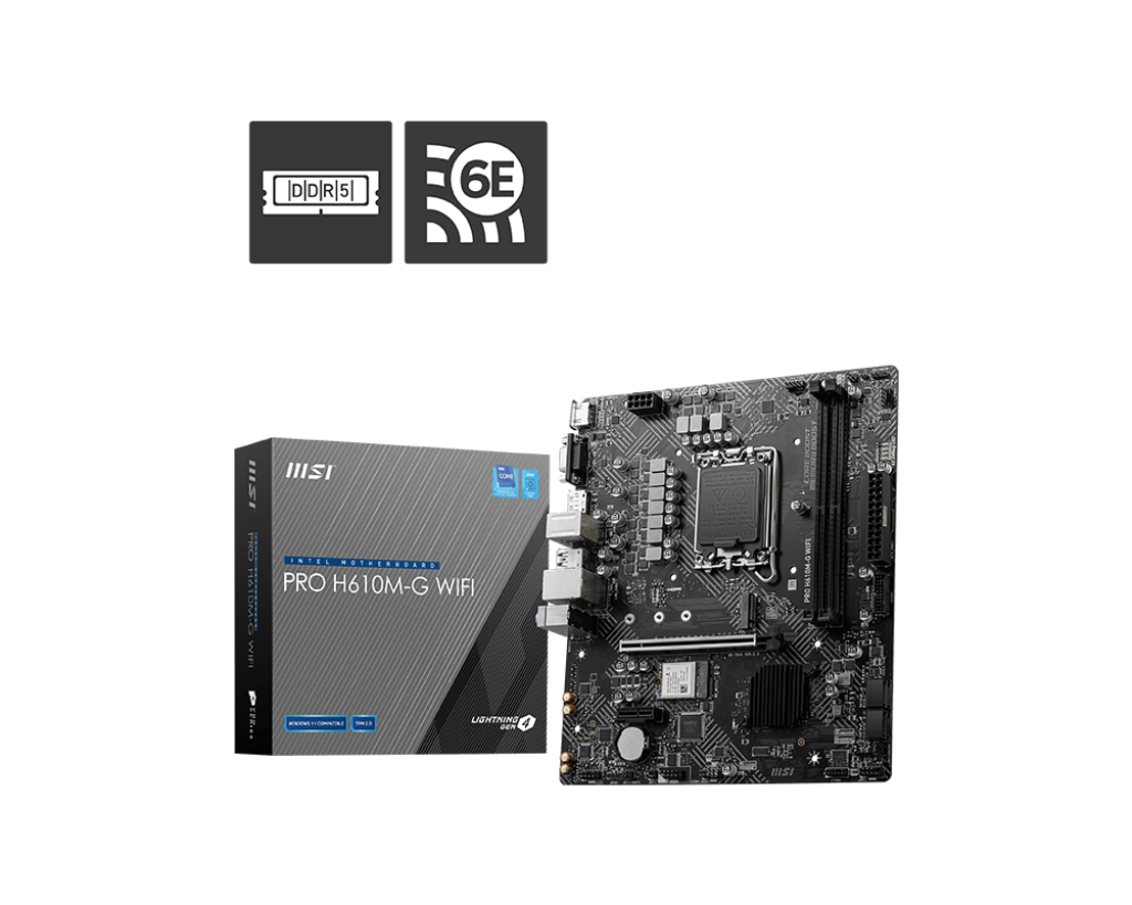 MSI PRO H610M-G WIFI Motherboard