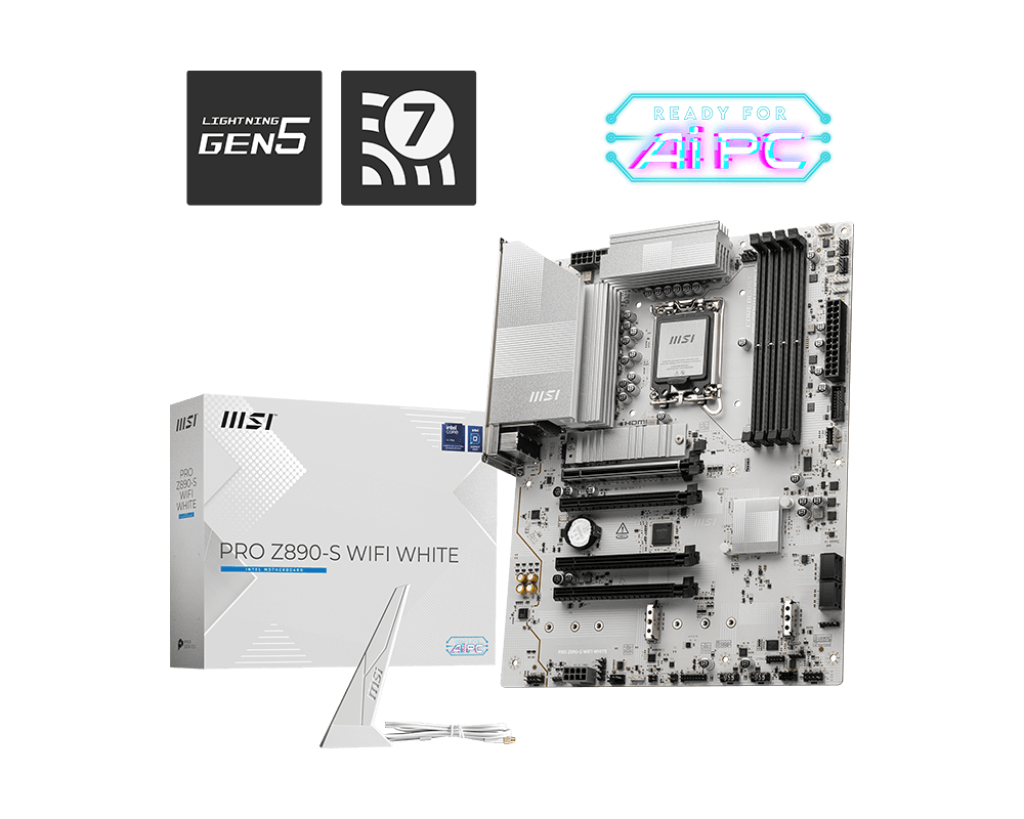 MSI PRO Z890-S WIFI WHITE Motherboard