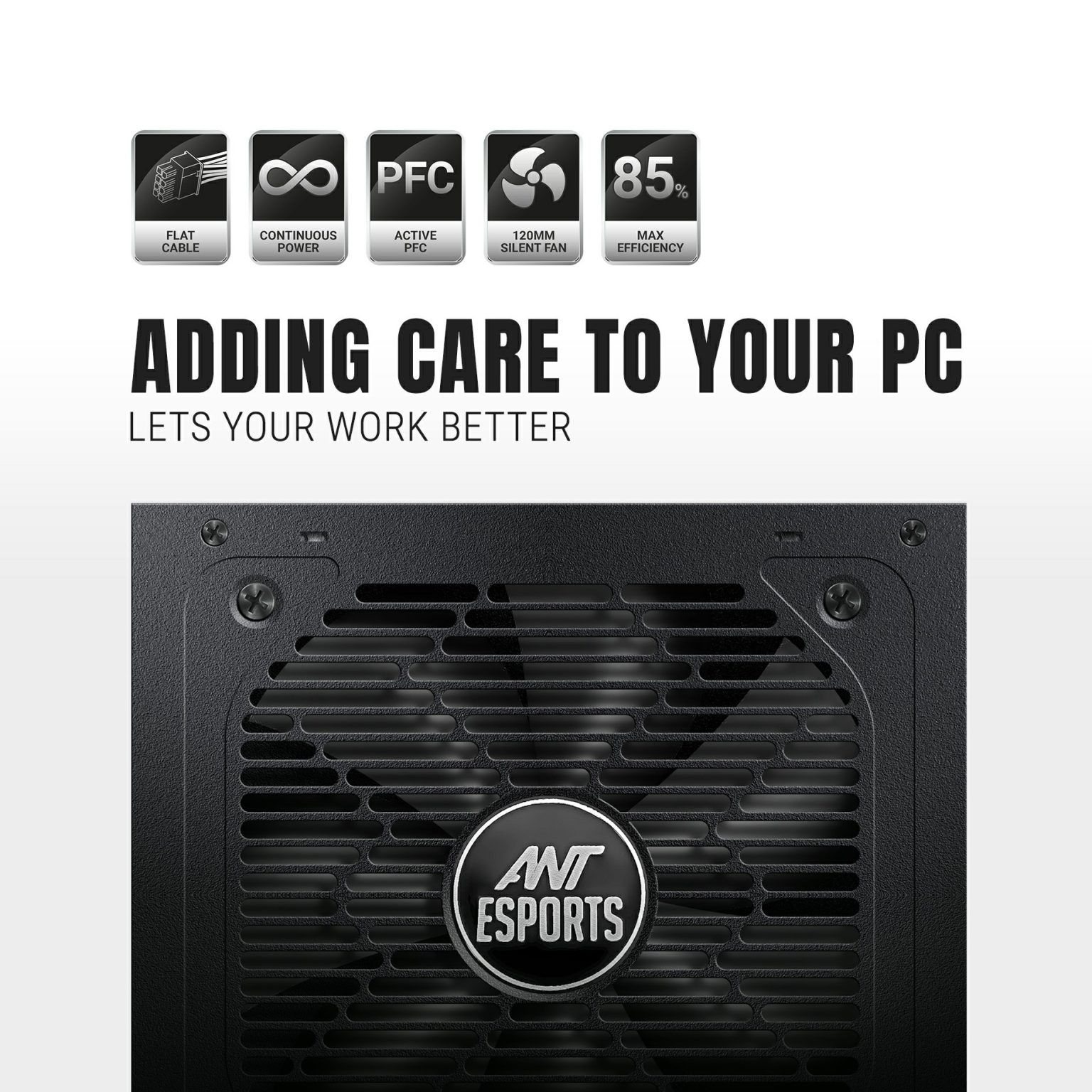 Ant Esports FG650 650W 80 Plus Gold Power Supply 4