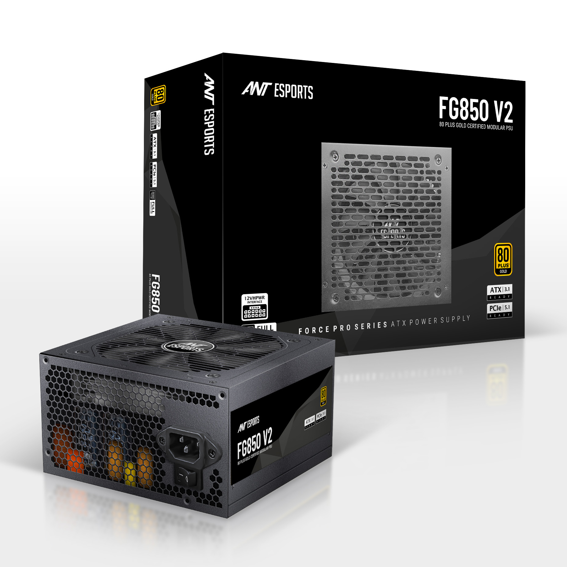 Ant Esports FG850 V2 850W 80 Plus Gold Power Supply 1