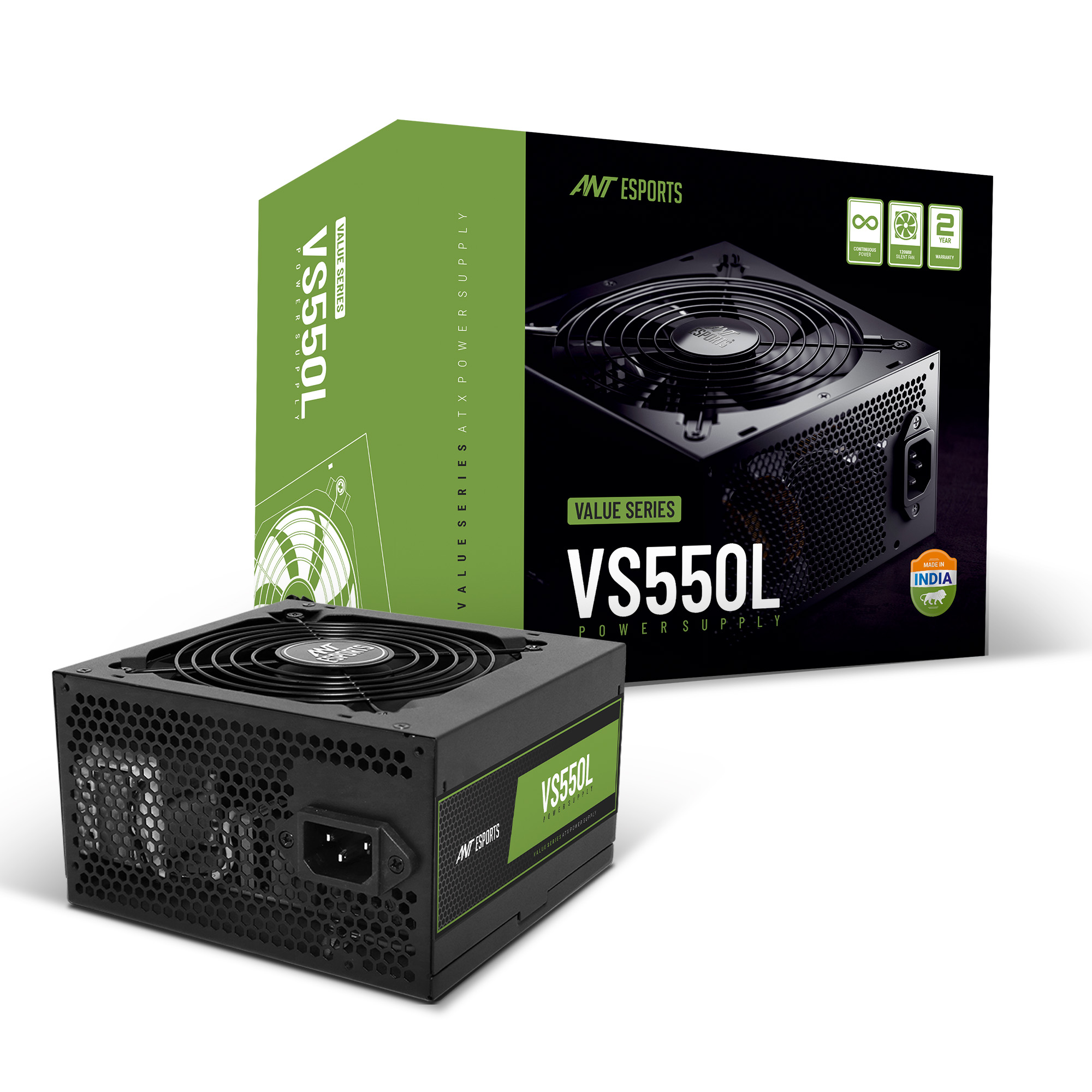 Ant Esports VS550L 550W Power Supply 1