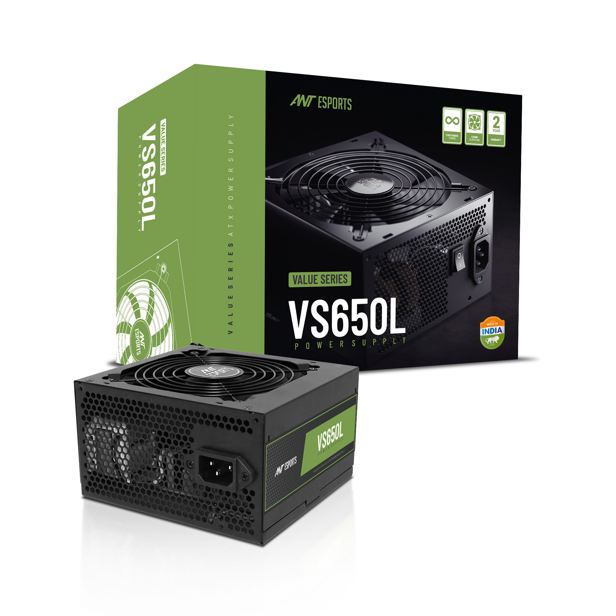 Ant Esports VS650L 650W Power Supply