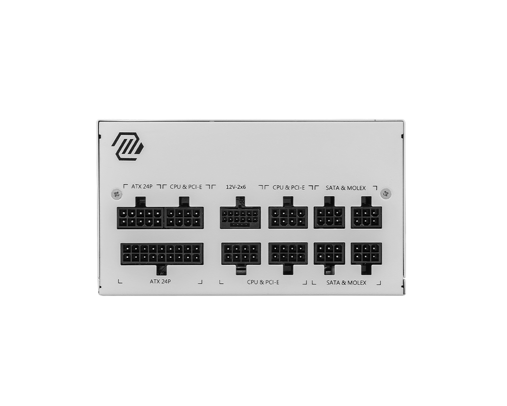 MSI MAG A850GL PCIE5 WHITE 850W 80 Plus Gold Power Supply 2