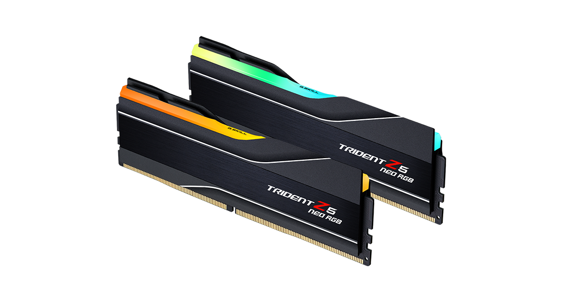 G.Skill Trident Z5 Neo RGB 64GB (2x32GB) DDR5 6000MHz CL30-38-38-96 1.4V AMD EXPO RAM 3