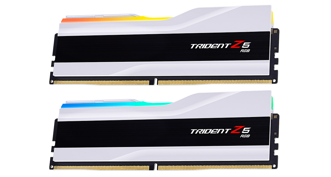 G.Skill Trident Z5 RGB 32GB (2x16GB) DDR5 6000MHz CL36-36-36-96 1.35V Intel XMP / AMD EXPO RAM - White