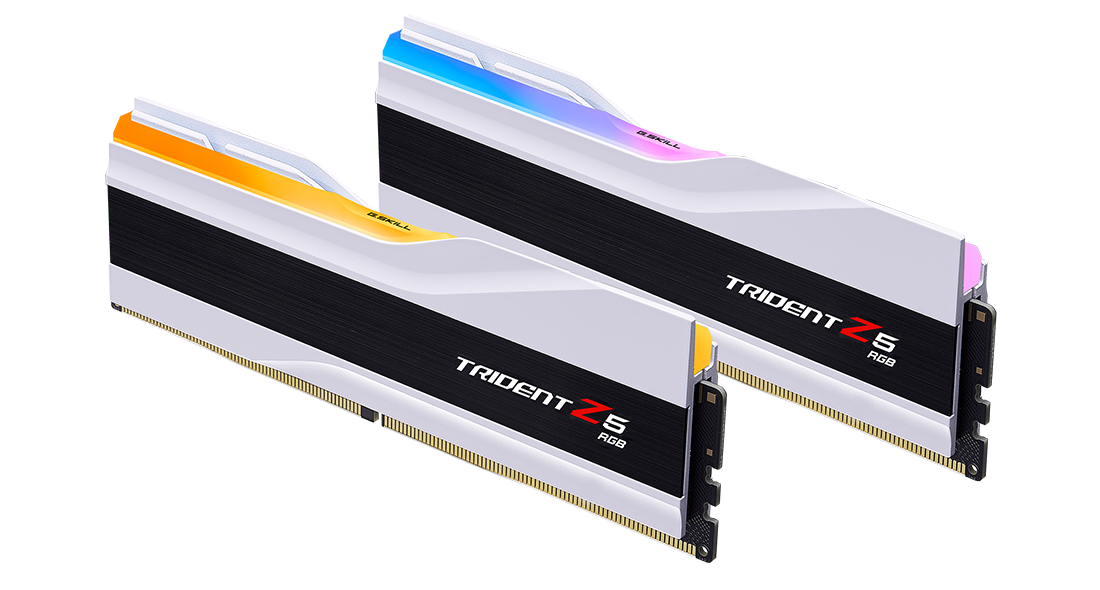 G.Skill Trident Z5 RGB 64GB (2x32GB) DDR5 6000MHz CL30-40-40-96 1.40V Intel XMP RAM - White 3