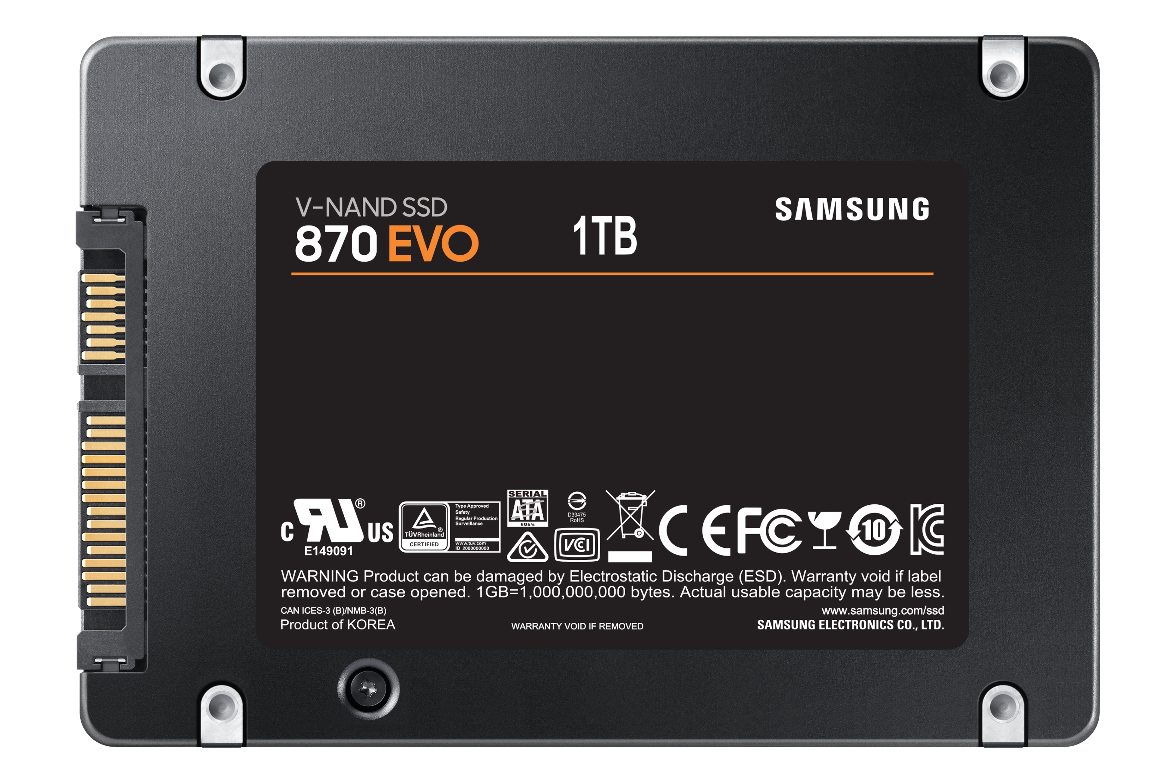 Samsung 870 EVO 1TB SATA 2.5 SSD 5