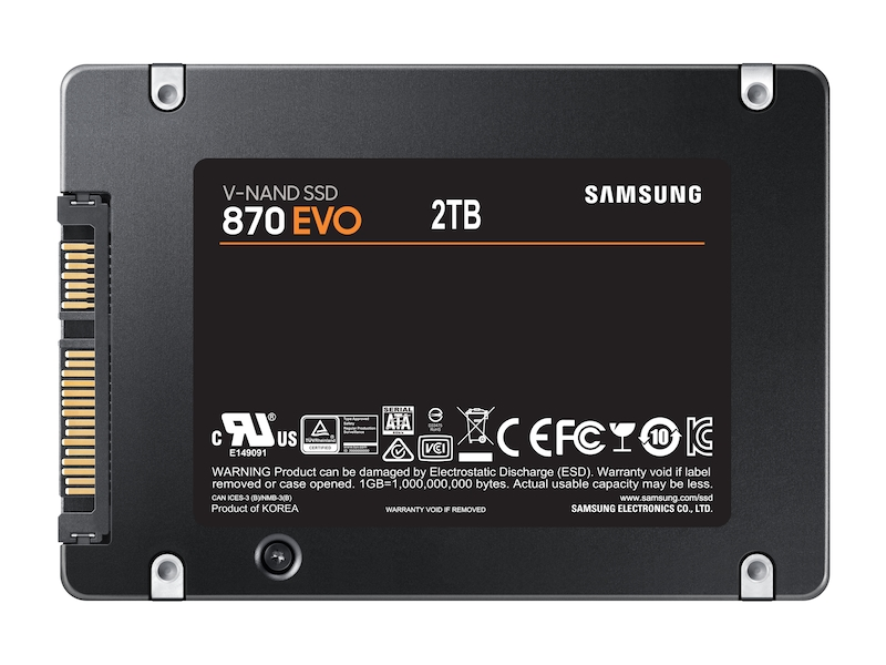 Samsung 870 EVO 2TB SATA 2.5 SSD 4