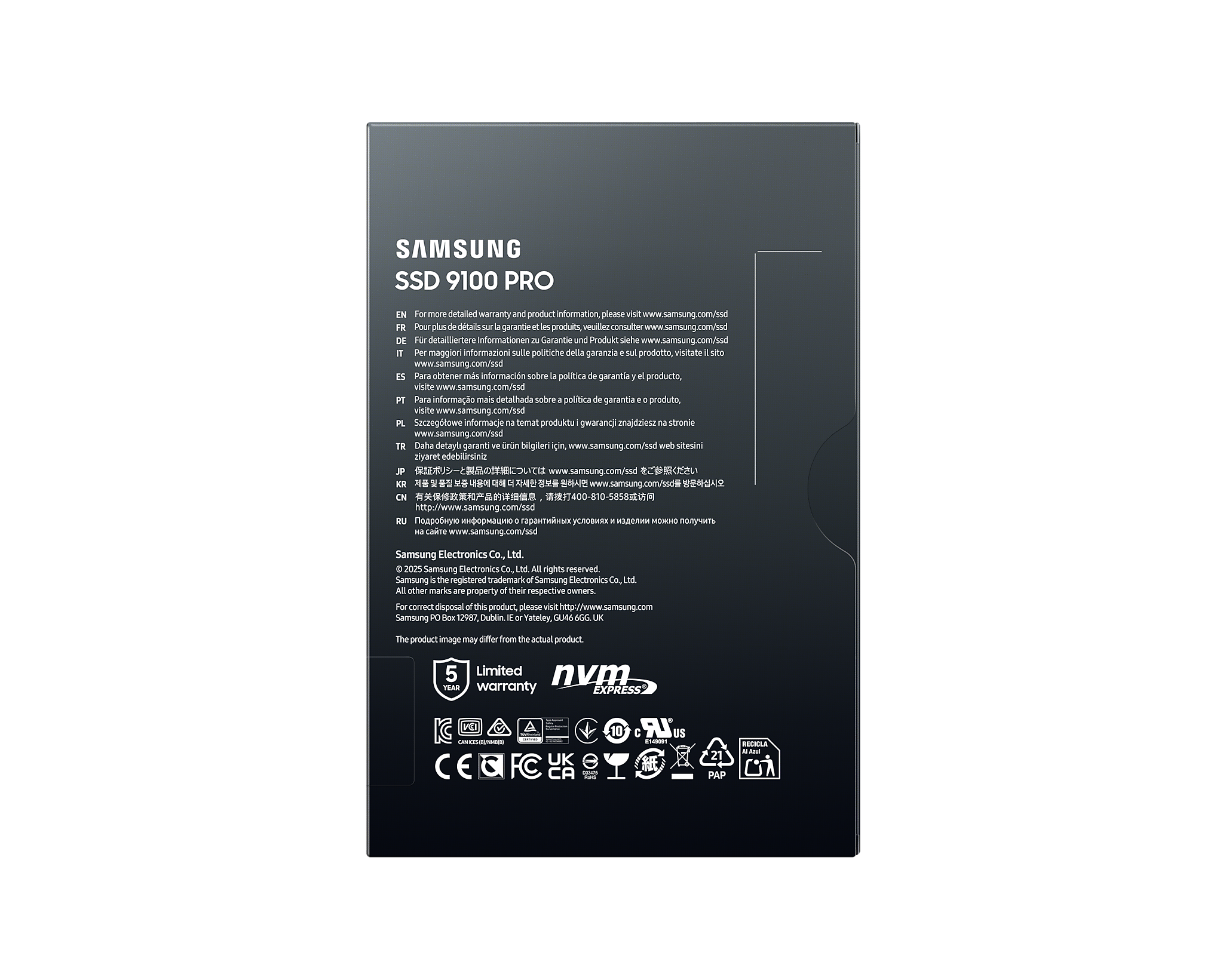 Samsung 9100 PRO 4TB NVMe M.2 SSD 6