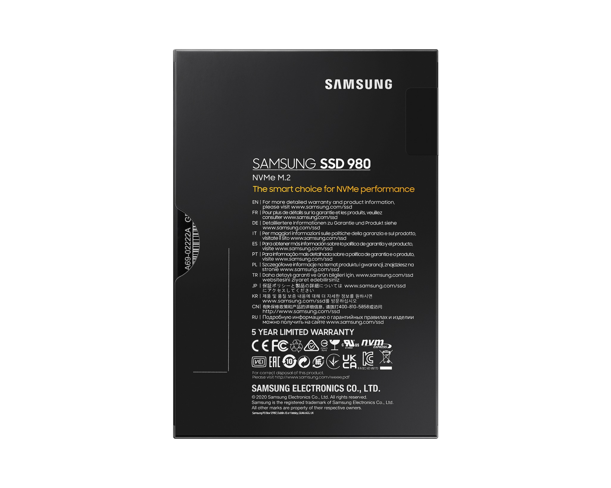Samsung 980 250GB NVMe M.2 SSD 3